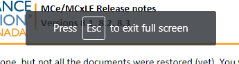 Escape Full Screen Prompt
